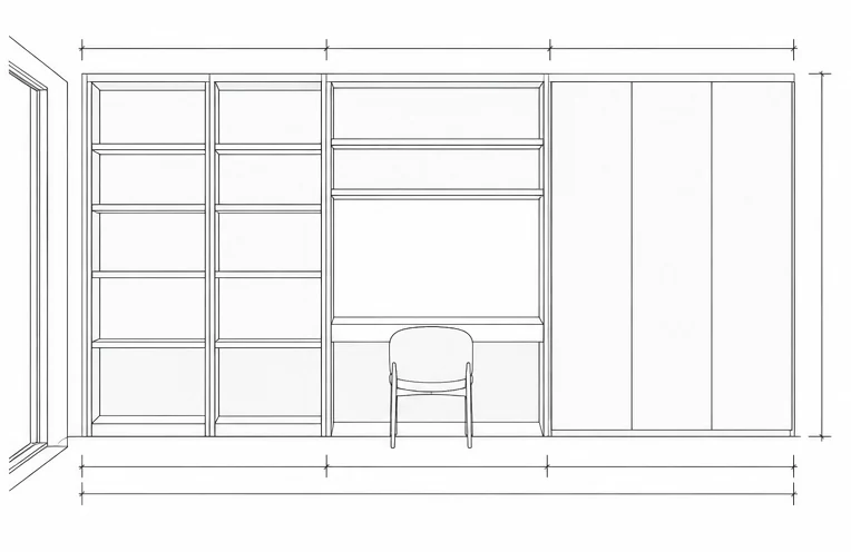Illustrative schematic elevation of the joinery wall, without project-specific dimensions